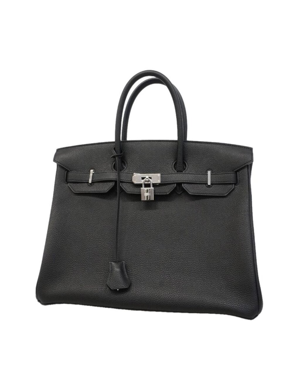 Hermes Handbag Birkin 35 Togo Black Silver